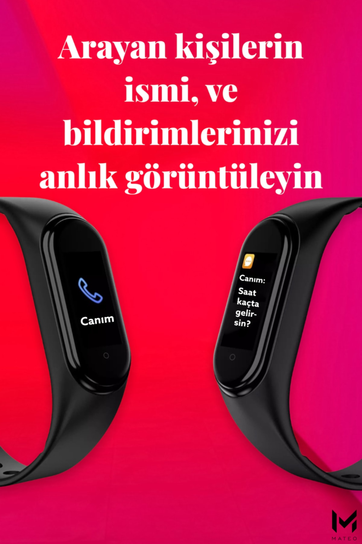 M4 Akıllı Bileklik Renkli Ekran(2022 VERSİYON)ios Ve Android Uymlu,tansiyon\ekran Teması Değiştirme