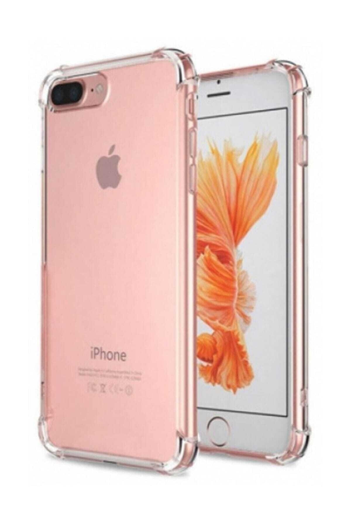 Iphone 7 Plus 8 Plus Ultra Uyumlu Ince Silikon Kılıf- Şeffaf