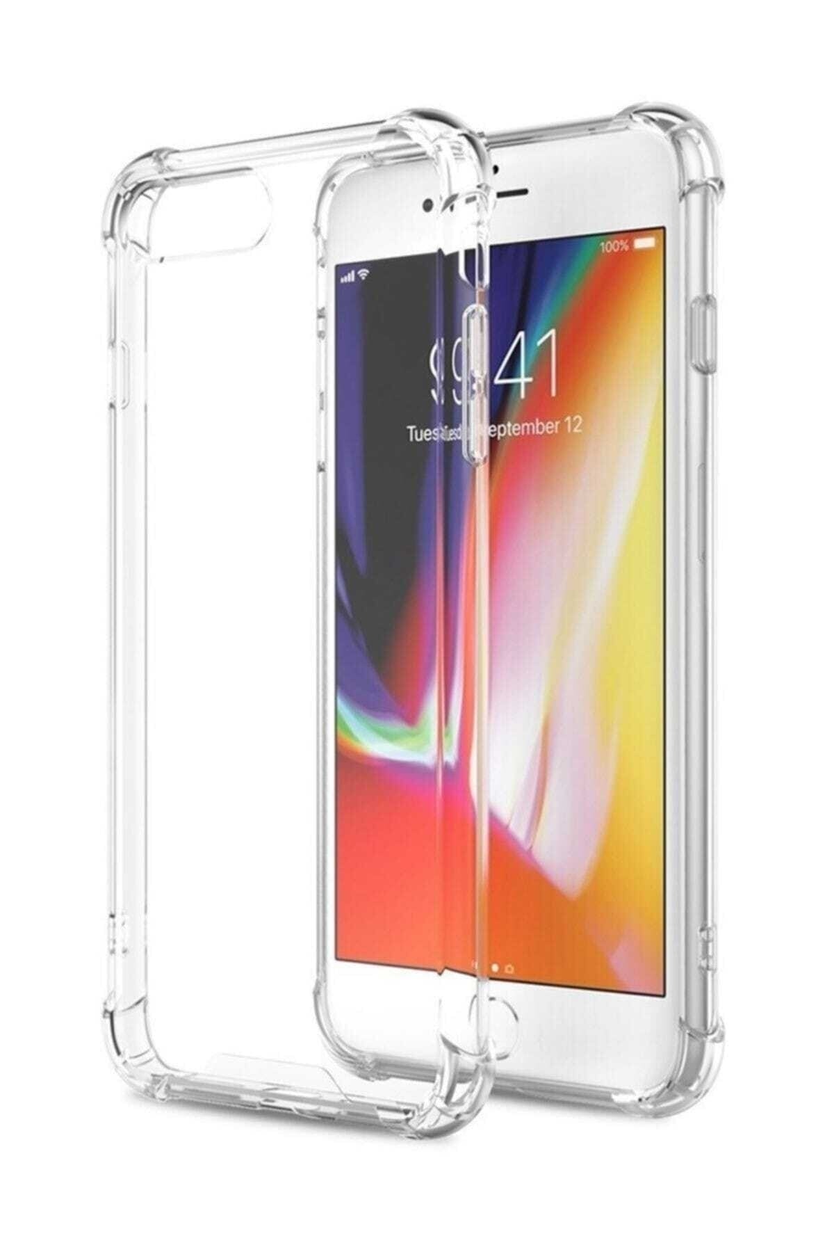 Iphone 7 Plus 8 Plus Ultra Uyumlu Ince Silikon Kılıf- Şeffaf