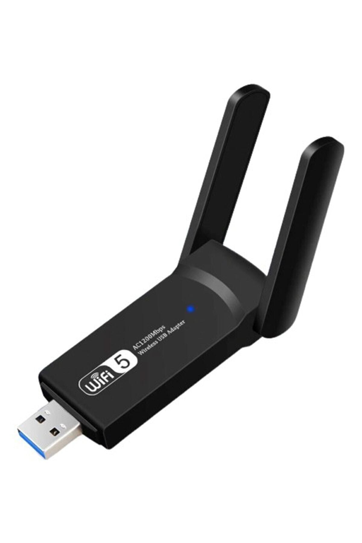 Dual Band Usb 3.0 Adaptör Kablosuz Wifi Alıcı Ac1200 Mbps