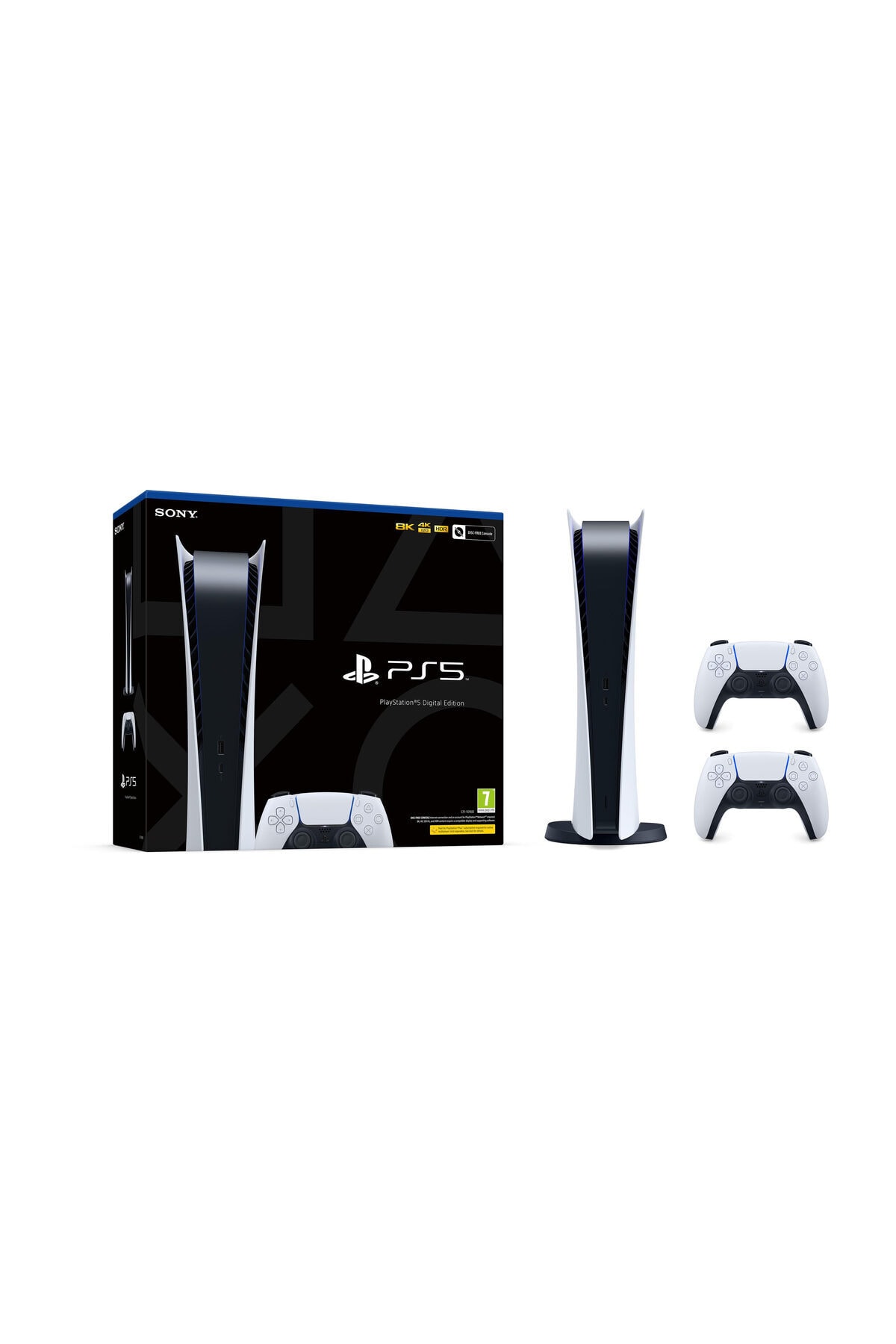 Playstation 5 825 GB Dijital Sürüm - Türkçe Menü + 2. PS5 DualSense